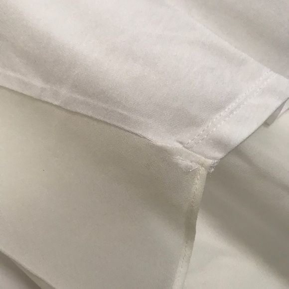 BCBGMAXAZRIA Airy High Low Sheer Back Tank Top In White Size X-Small - Picture 5 of 5